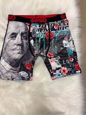 PSD Money & Floral Boxer Briefs -‎ Black, Red, Teal, White